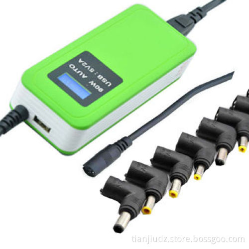 90W LCD USB Universal Laptop Power Supply With Auto Voltage